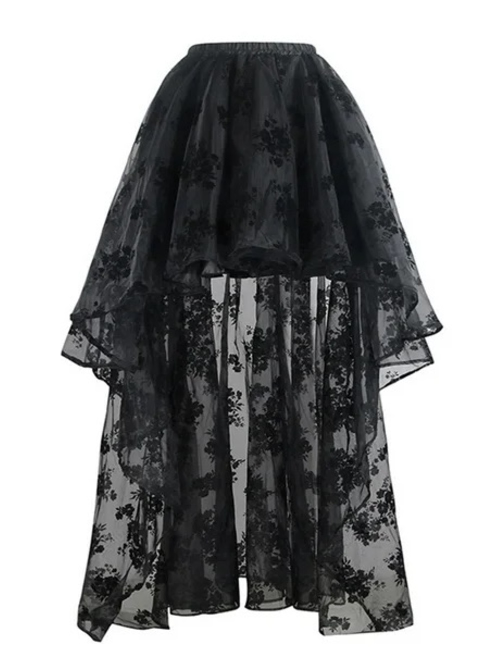 Women Tutu Skirts Dress Layered Mesh Tulle Skirt for Carnival Party black